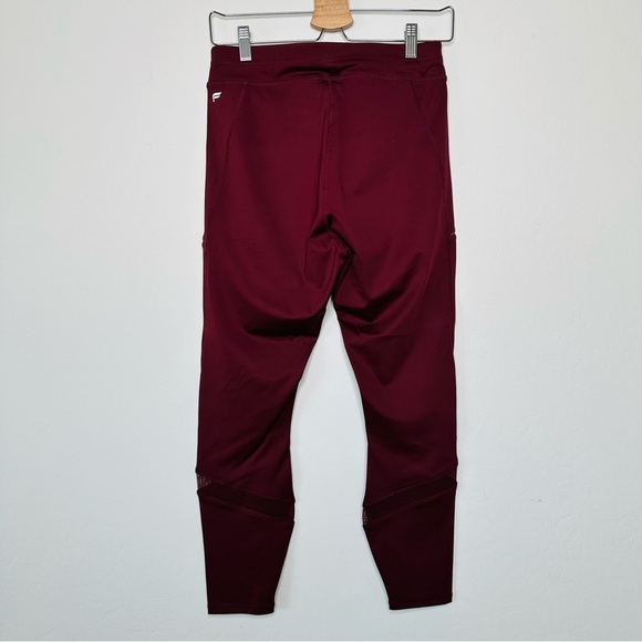 Fabletics NWT High Waisted Statement Powerlite 2.0 Athletic Leggings Burgundy - Picture 8 of 8